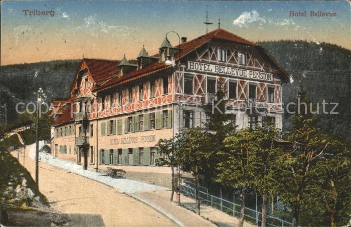 Triberg Schwarzwald Hotel Bellevue Bahnpost