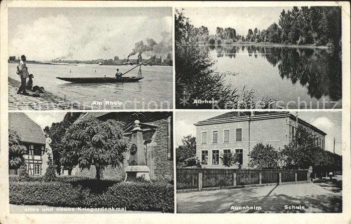 Auenheim Ortenau Schule Kriegerdenkmal Altrhein