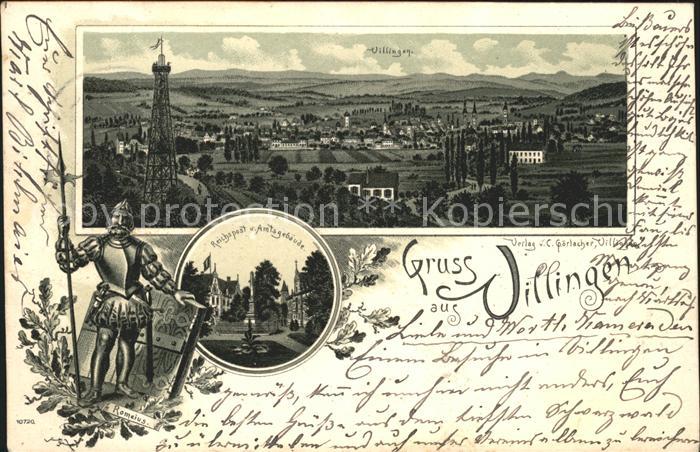 Villingen-Schwenningen Romeius Reichspost Amtsgebaeude Bahnpost Konstanz-Offenbu