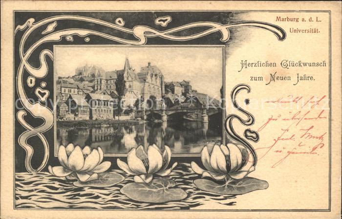Marburg Lahn Universitaet Glueckwunsch Neujahr