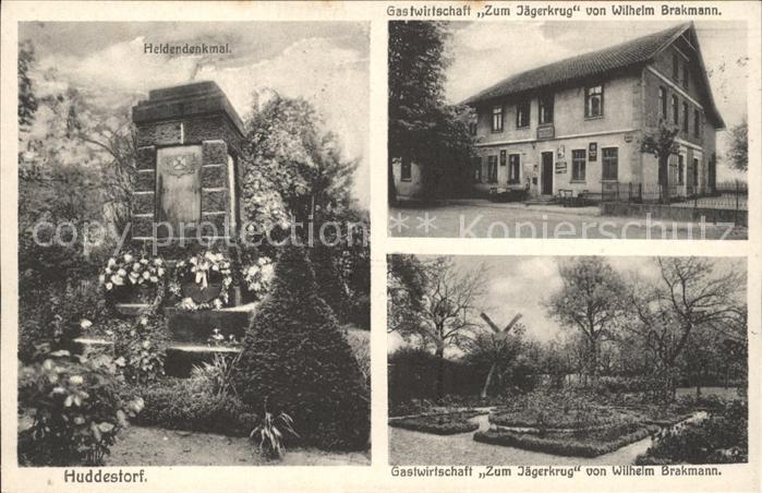 Huddestorf Gastwirtschaft Zum Jaegerkrug Heidendenkmal
