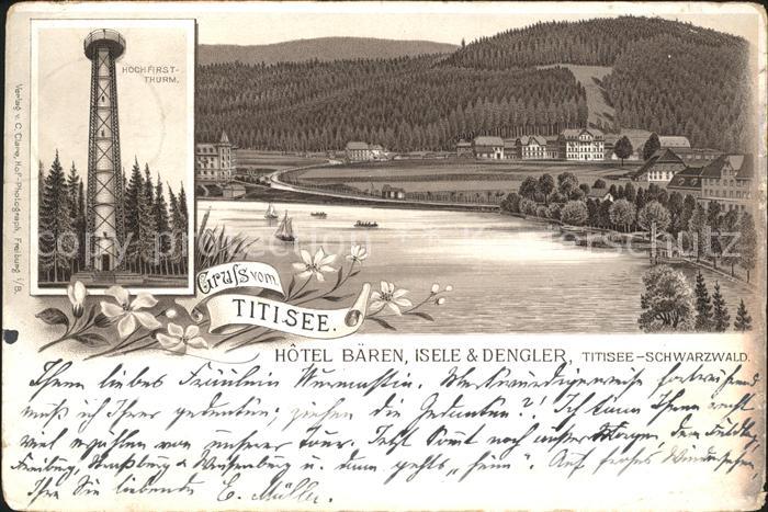 Titisee Hochfirstturm Hotel Baeren Isele und Dengler