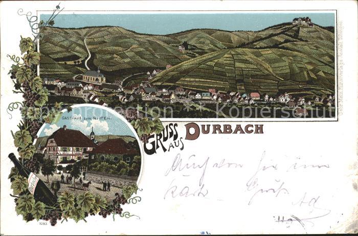 Durbach Gasthaus zum Ritter Litho