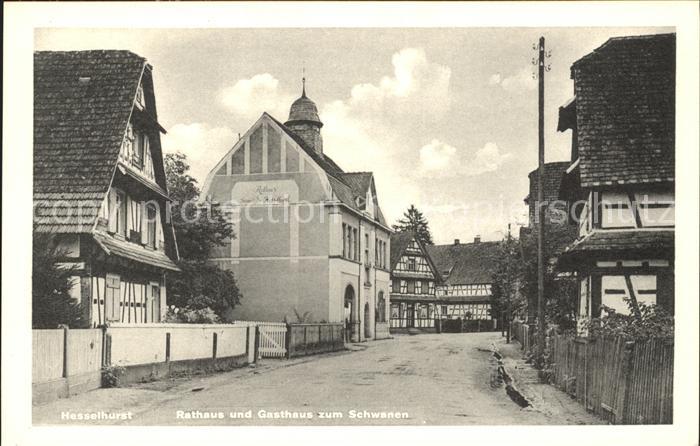 Hesselhurst Rathaus Gasthaus zum Schwanen