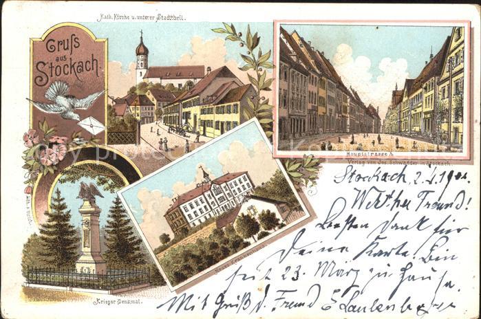 Stockach Baden Hauptstrasse Neues Krankenhaus Krieger-Denkmal