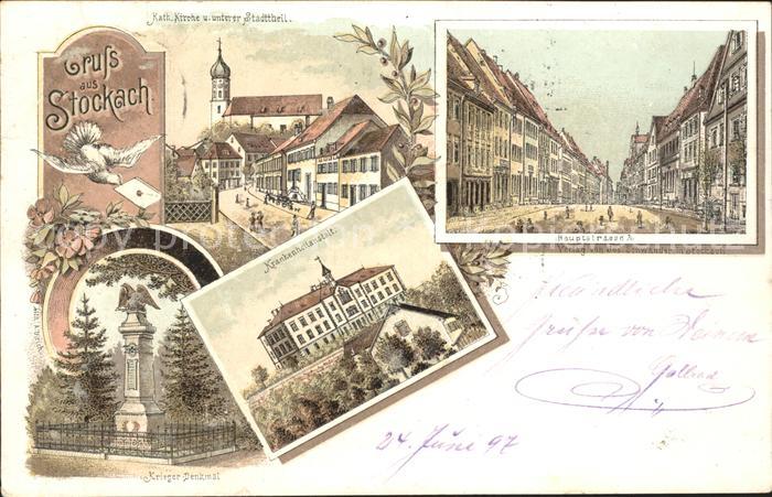 Stockach Baden Krankenhaus Hauptstrasse Krieger-Denkmal