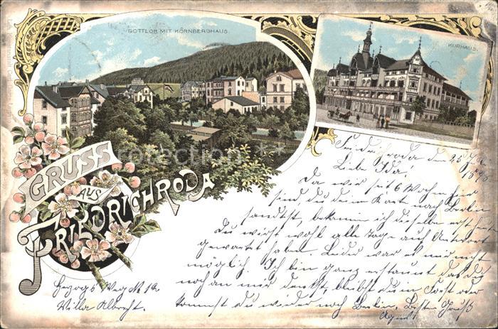 Friedrichroda Gottlob Kornberghaus Kurhaus Litho