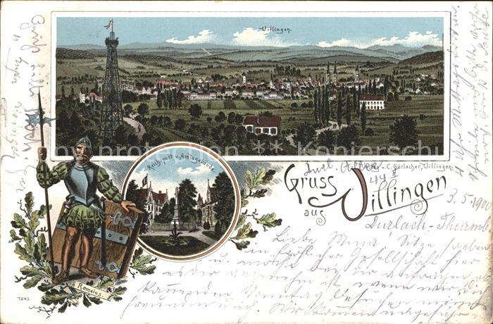 Villingen-Schwenningen Reichspost Amtgebaeude Litho