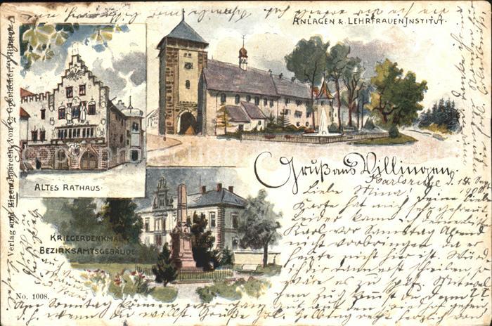 Villingen-Schwenningen Altes Rathaus Lehrfraueninstitut Bezirksamtsgebaeude
