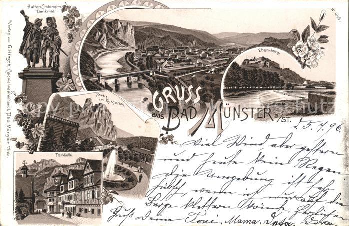 Bad Muenster Stein Ebernburg Hutten-Sickingen-Denkmal Trinkhalle Ebernburg