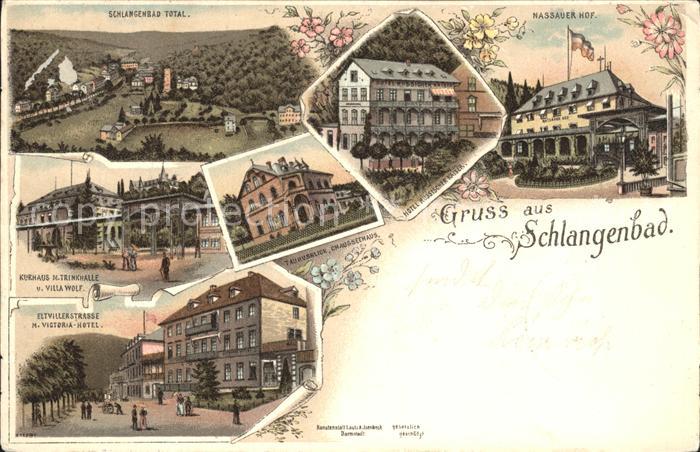 Schlangenbad Taunus Nassauer Hof Hotel Russicher Kaiser Eltvillerstrasse Victori