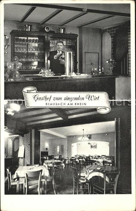 Braubach Rhein Gasthof zum singenden Wirt