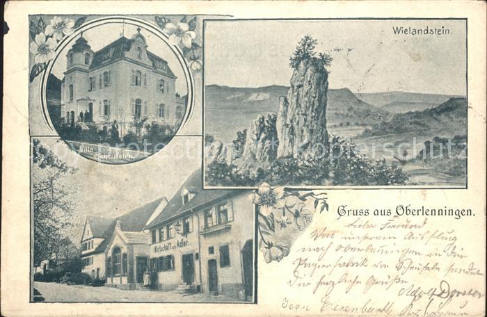 Oberlenningen Wielandstein Villa Scheufelen Wirtschaft zum Adler