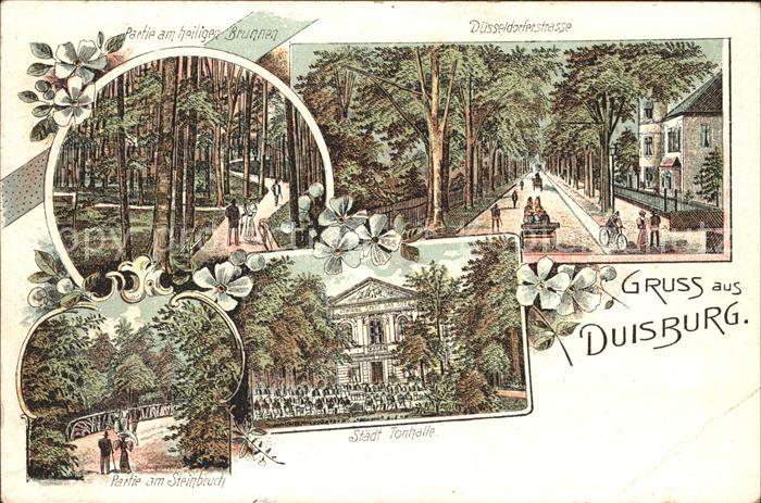 Duisburg Ruhr Duesseldorferstrasse Tonhalle Litho