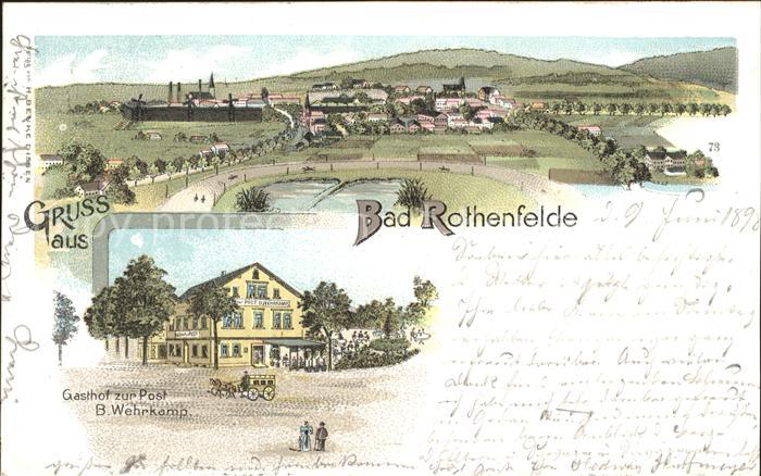 Bad Rothenfelde Gasthof zur Post Litho