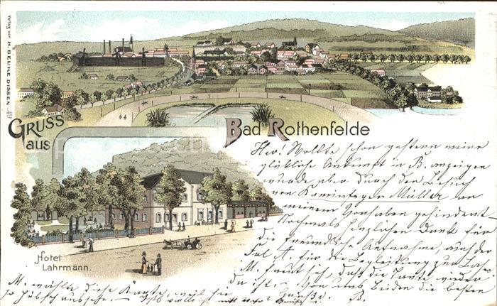 Bad Rothenfelde Hotel Lahrmann Litho