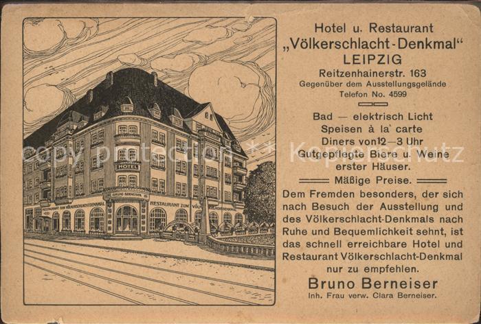Leipzig Hotel-Restaurant Voelkerschlacht-Denkmal