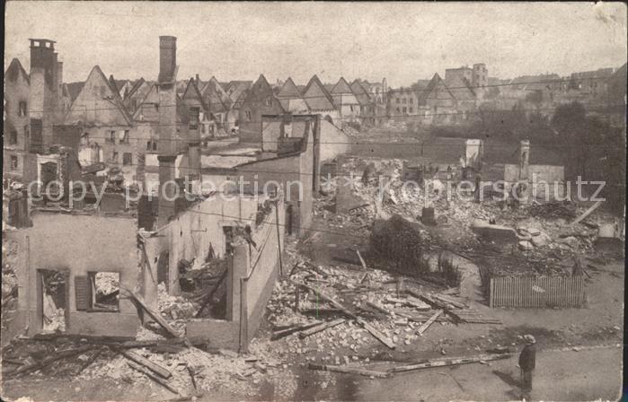 Donaueschingen Nach dem Grossfeuer 5. August 1908