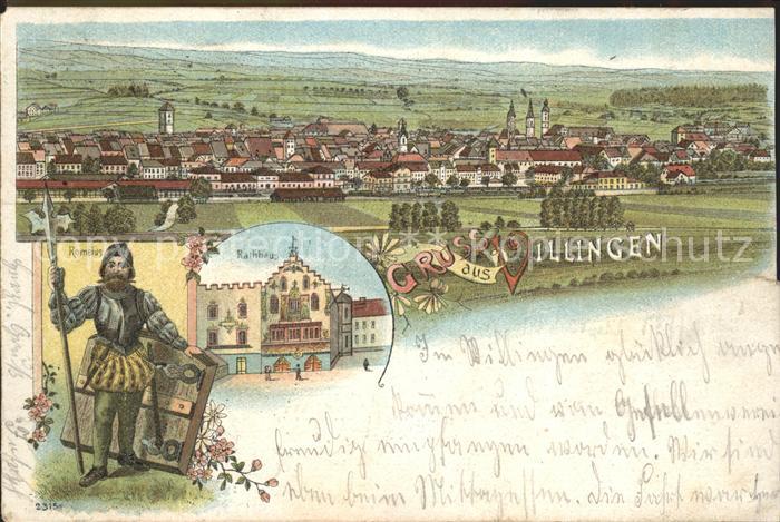 Villingen-Schwenningen Romeius Rathaus Litho