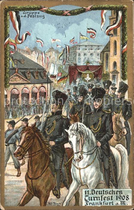 Frankfurt Main 11. Deutsches Turnfest Festzug