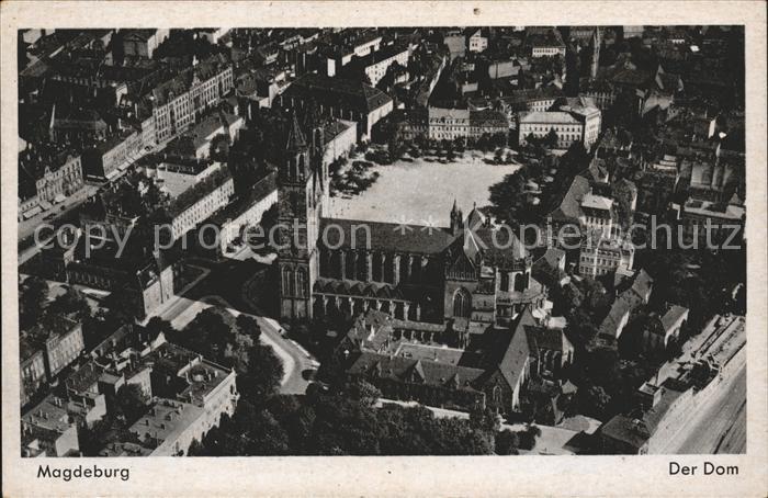 Magdeburg Dom Fliegeraufnahme