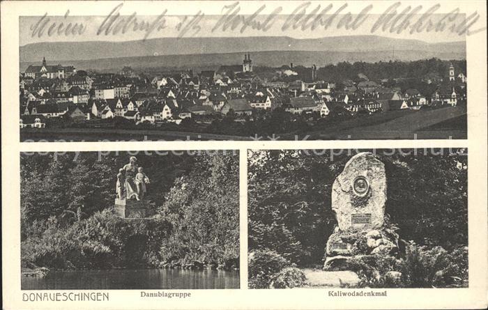 Donaueschingen Danubiagruppe Kaliwodadenkmal