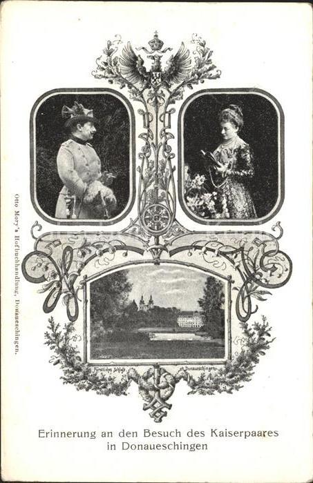 Donaueschingen Erinnerung Besuch Kaiserpaar