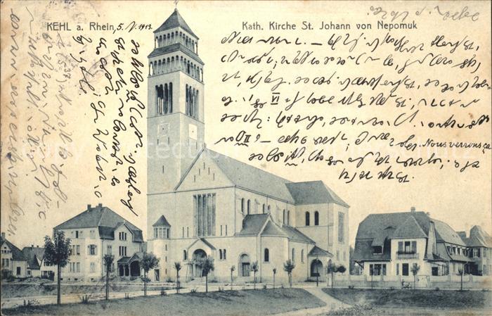 Kehl Rhein Katholische Kirche St. Johann von Nepomuk