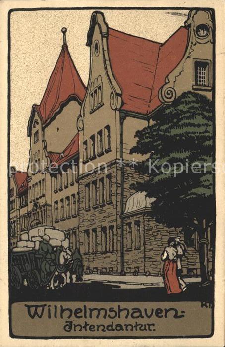 Wilhelmshaven Intendantur Steinzeichnung