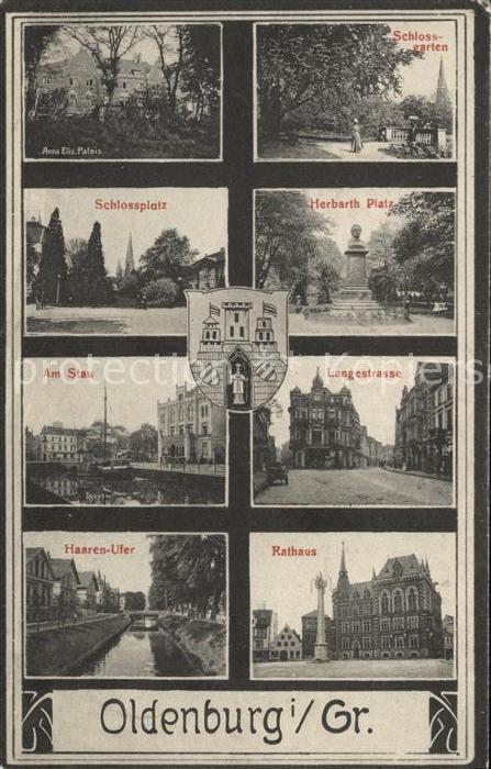 Oldenburg Niedersachsen Langestrasse Rathaus Haaren-Ufer Herbarth Platz Elisabet