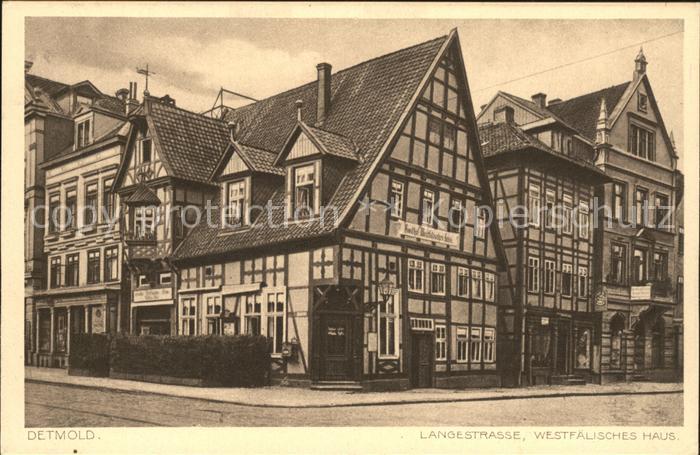 Detmold Langestrasse Westfaelisches Haus