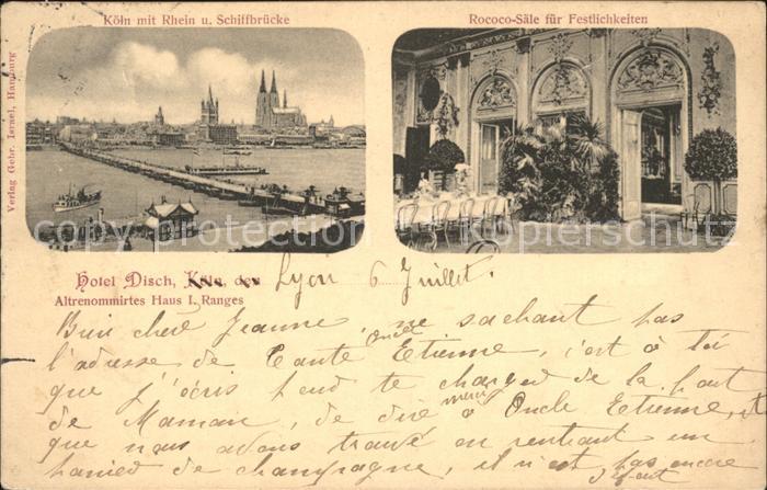 Koeln Rhein Hotel Disch Rococo-Saal