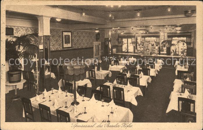 Koeln Rhein Baseler Hof Hospiz Speisesaal