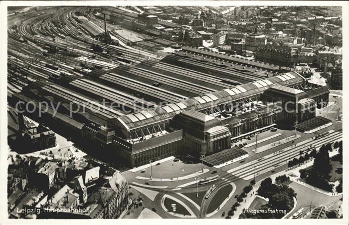 Leipzig Hauptbahnhof Fliegeraufnahme
