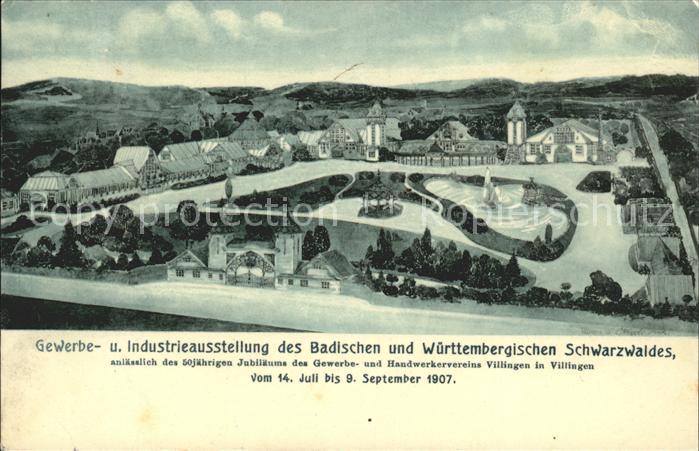 Villingen-Schwenningen Gewerbe- und Industrieausstellung Badischen Wuerttembergi