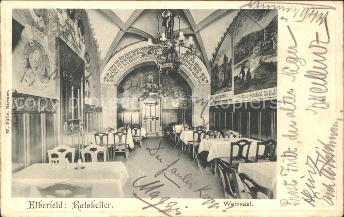 Elberfeld Wuppertal Ratskeller Weinsaal