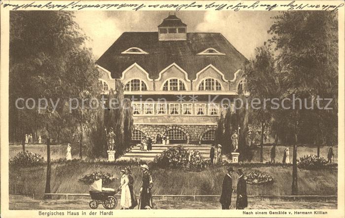 Wuppertal Bergisches Haus in der Hardt Kuenstlerkarte Hermann Killian