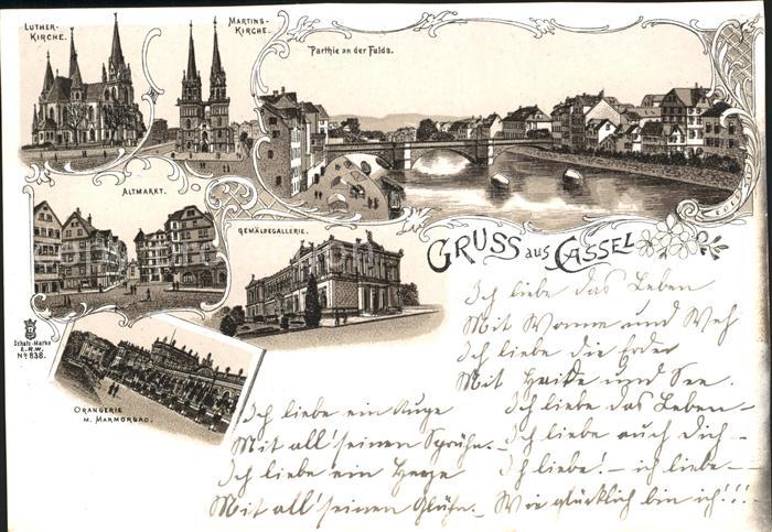 Kassel Gemaeldegallerie Orangerie Marmorbad Altmarkt