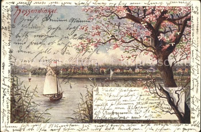 Hessenwinkel Berlin Segelboot Baum Vogelhaeuschen