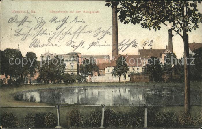 Werdau Sachsen Koenigsbassin Koenigsplatz