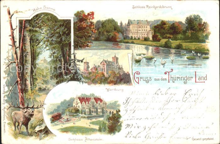 Wartburg Eisenach Schloss Reinhardsbrunn Schloss Altenstein