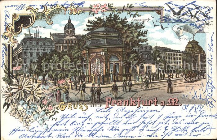 Frankfurt Main Schillerplatz Cafe Bauer Reichspost