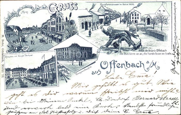 Offenbach Main Kunstgewerbeschule Krieh die Kraenk Offebach Frankfurterstrasse