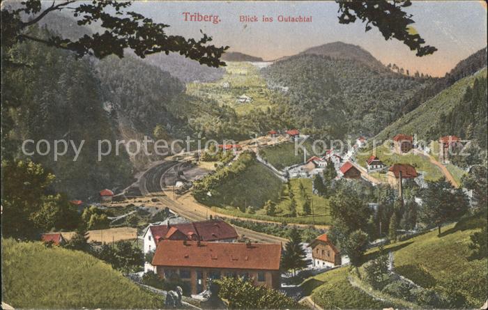 Triberg Schwarzwald Gutachtal Bahnpost