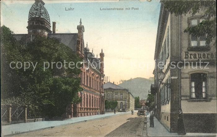 Lahr Schwarzwald Louisenstrasse Post Brauerei