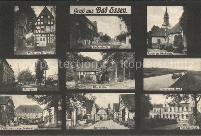 Bad Essen Lindenstrasse Alte Muehle Dorfstrasse Kirchplatz