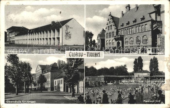 Castrop-Rauxel Viktoria-Schule Maedchen-Oberschule Jungen-Oberschule Parkbad