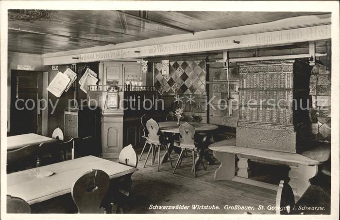 St Georgen Schwarzwald Wirtstube Grossbauer
