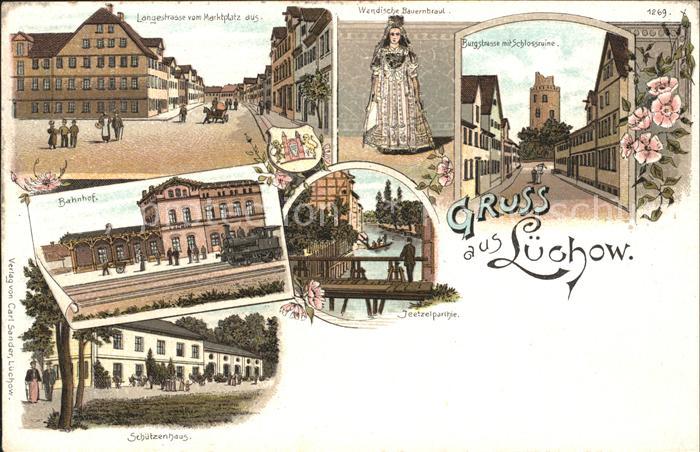 Luechow Wendeland Burgstrasse Schlossruine Langestrasse Schuetzenhaus