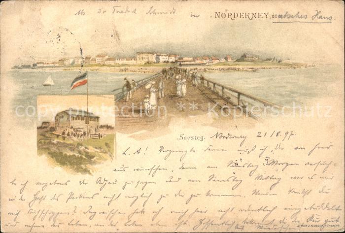 Norderney Nordseebad Seebruecke